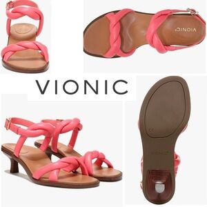 🎉HP Host Pick!🎉 NWOB- Vionic Angelica pink puffy kitten heel -